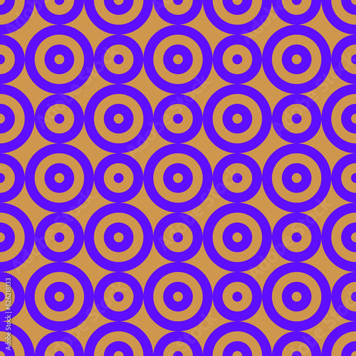 Circles pattern. Hoops seamless ornament. Dot motif. Circular figures backdrop. Rounds background. Rings wallpaper. Digital paper, textile print, web design, abstract image. Vector illustration.
