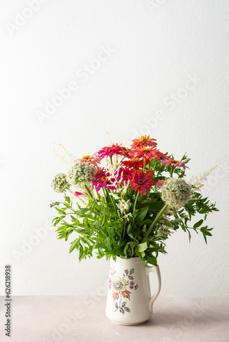 Home decoration with flowers