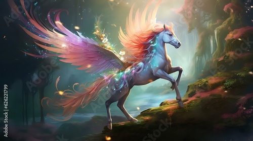 a horse with wings and wings © KWY