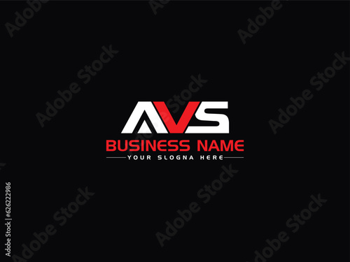 Unique Alphabet AVS av Letter Logo Icon Design For Your Business photo