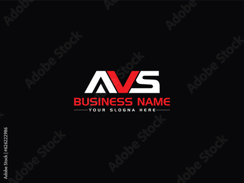 Unique Alphabet AVS av Letter Logo Icon Design For Your Business