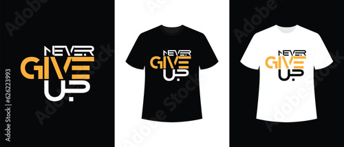t-shirt typography design. words like never give up, self love, self respect, self motivation, success, inner peace