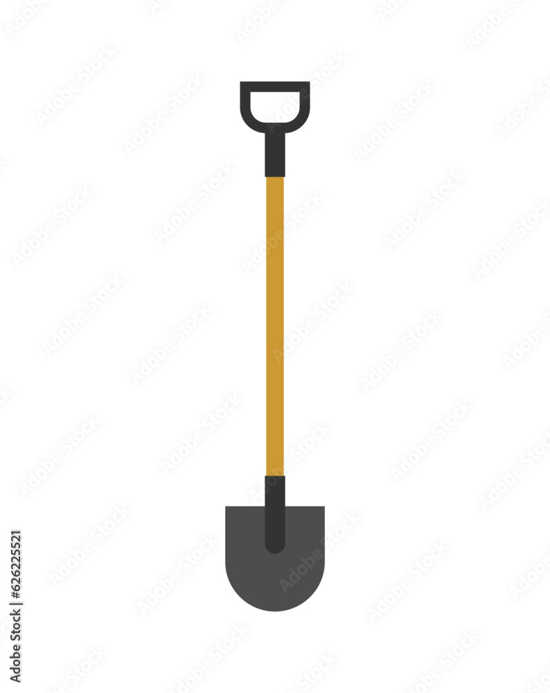 Shovel isolated. Spade tool. Vector illustration Shovel isolated. Spade tool. Vector illustration