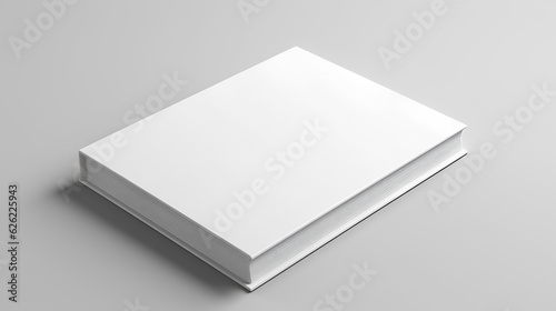 opened book mockup without contents white background