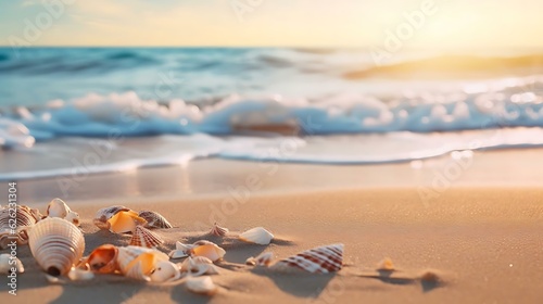 shells on a beach