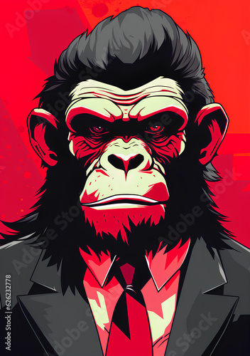 Primate in a business suit
