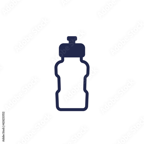 Reusable water bottle icon, vector