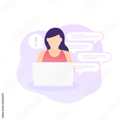 too many messages or emails vector illustration