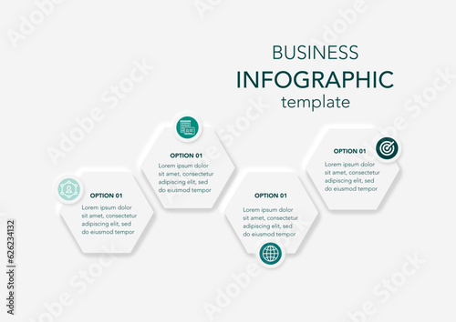 Vector Infographic label design template with icons and 4 options or steps. Can be used for process diagram, presentations, workflow layout, banner, flow chart, info graph.