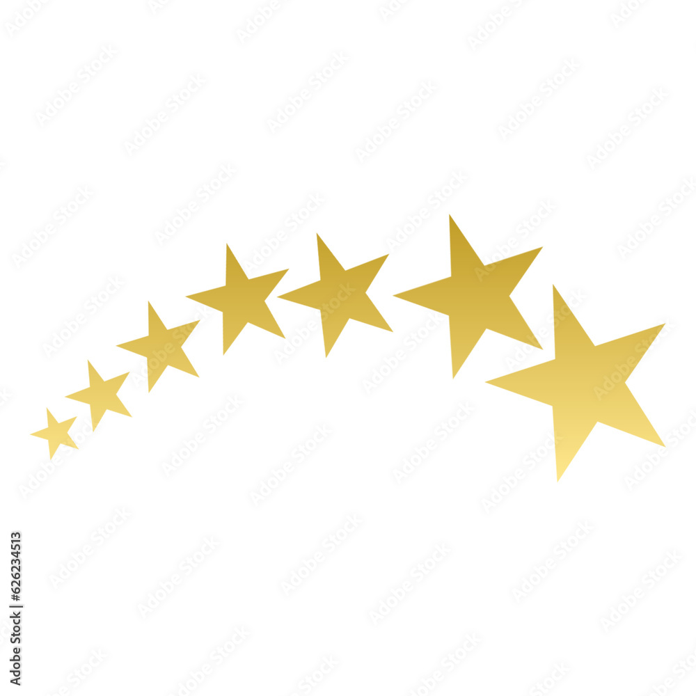 Obraz premium gold star on white