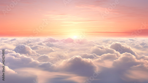 神秘的な雲海の風景　Generative AI