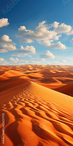 Sunset landscape of sand dunes.generative AI image. created with generative AI technology.