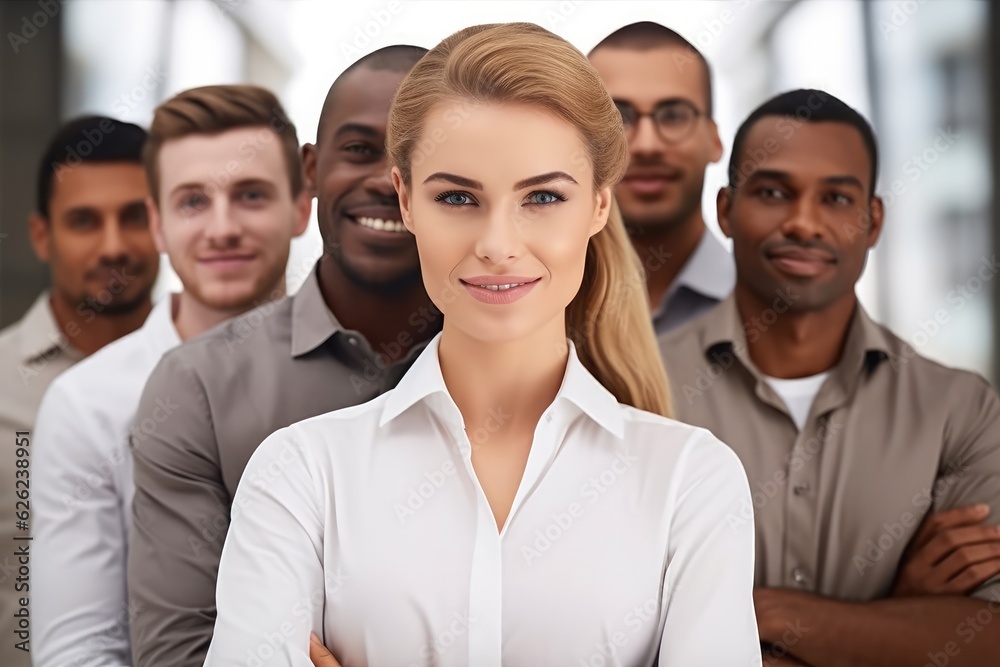 Portrait of a happy and smiling group of advocates or legal employees in unity, Teamwork and collaboration, Successful creative business team. Portrait of a happy and smiling group of advocates or legal employees in unity, Teamwork and collaboration, Successful creative business team.