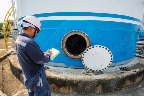 Male into fuel tank oil area confined