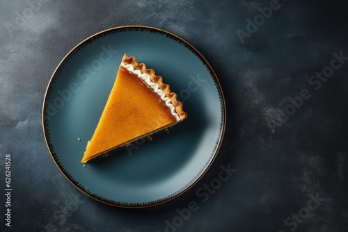 Fotografia Traditional american homemade pumpkin pie