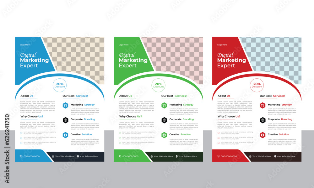 Obraz premium Modern Corporate Flyer Design Template