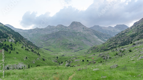 Mountain landcape of a green valley and high mountains © Rodrigo