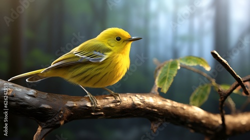 Warbler, in Orthotomus, generative AI
