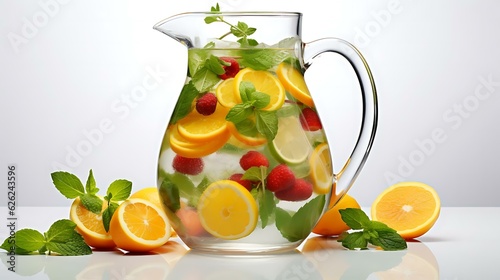 a glass of fruit