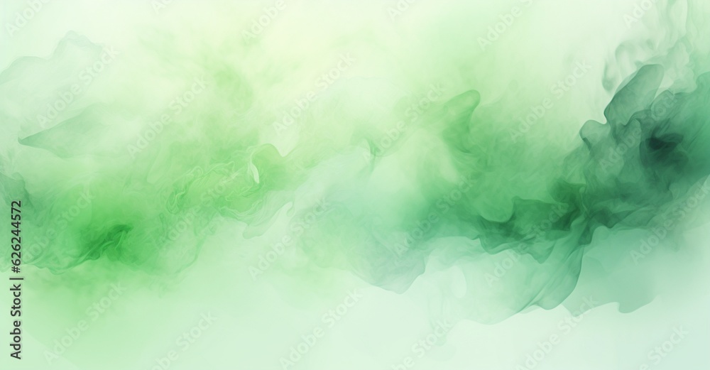 Abstract watercolour green background generative ai