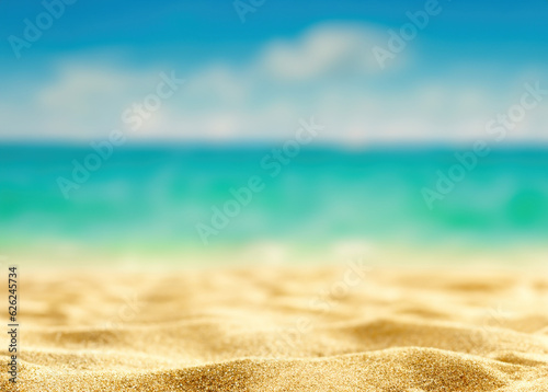 Serenity in Paradise  Summer Beach Getaway with Dreamy Ocean Blur - Ideal Summer Vacation