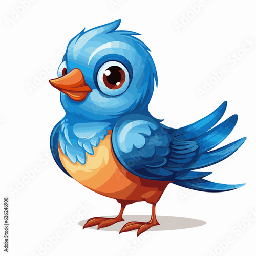 bird cartoon clipart vector white background