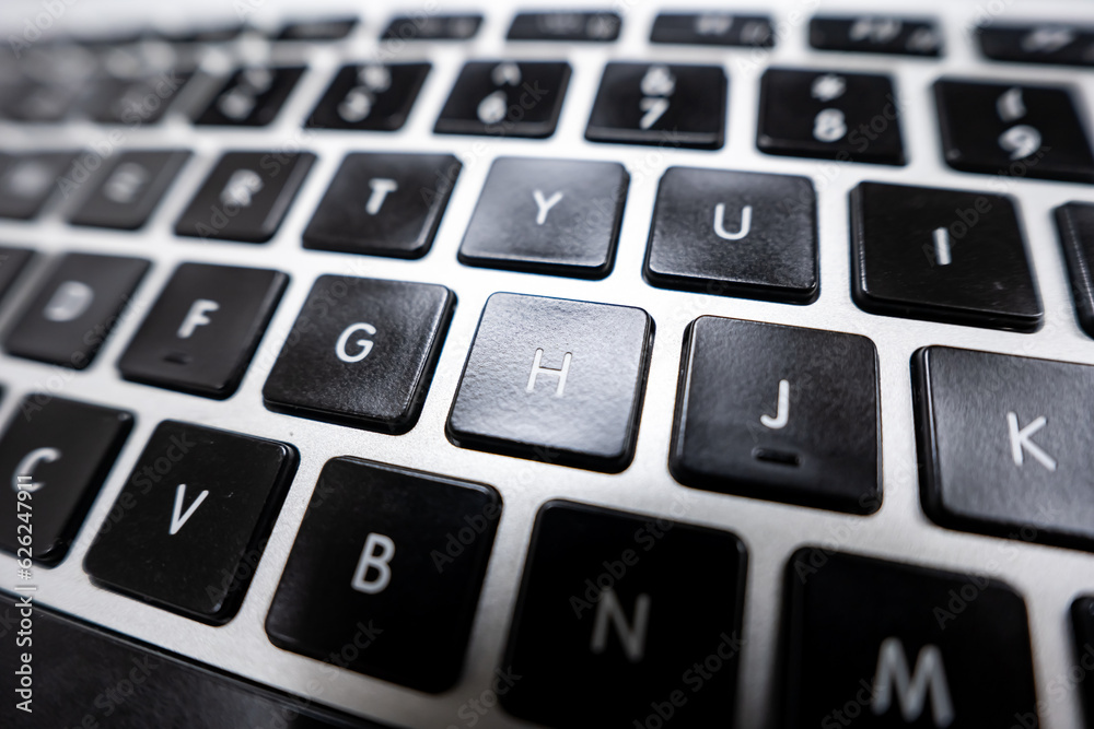 Close up of keyboard of a modern laptop Close up of keyboard of a modern laptop