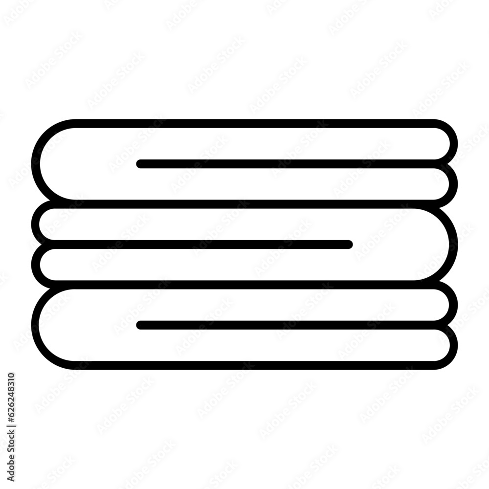 Towels Line Icon Towels Line Icon