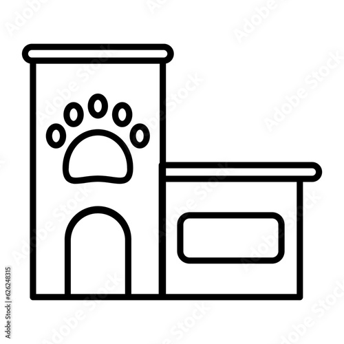 Pet School Line Icon