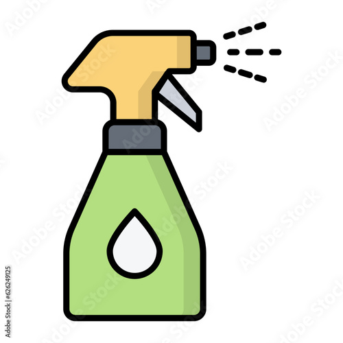 Insect Spray Line Color Icon