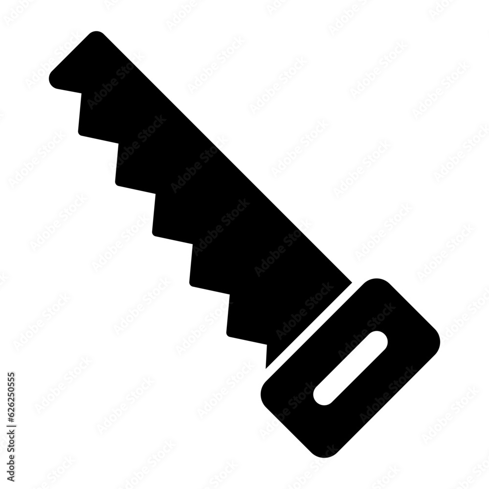Handsaw Glyph Icon