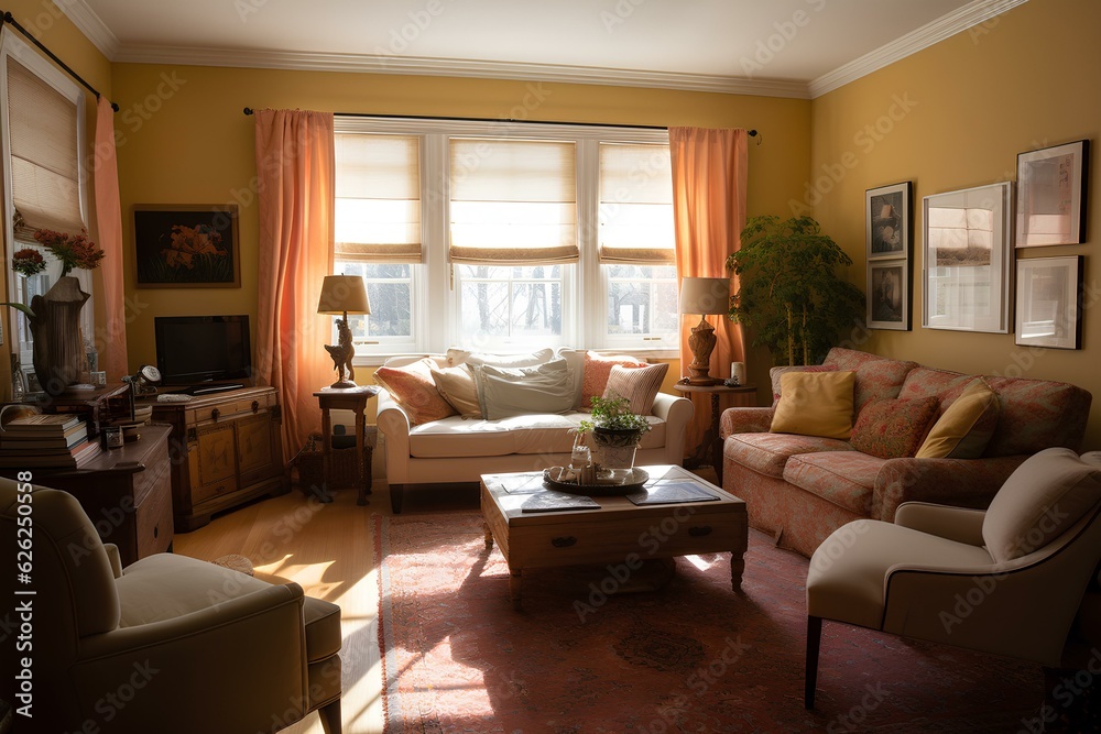 Fototapeta premium cozy interior made by midjeorney