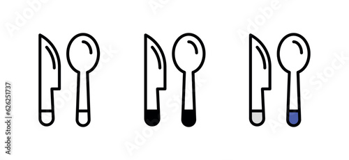 Dinner icon design with white background stock illustration