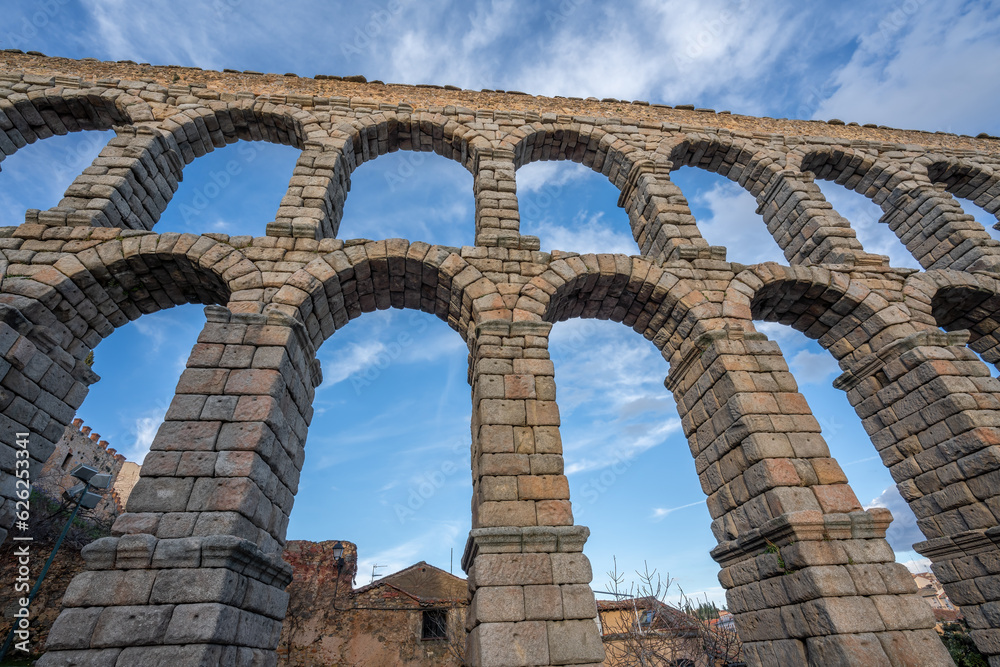 Aqueduct of Segovia Arches - Segovia, Spain Aqueduct of Segovia Arches - Segovia, Spain