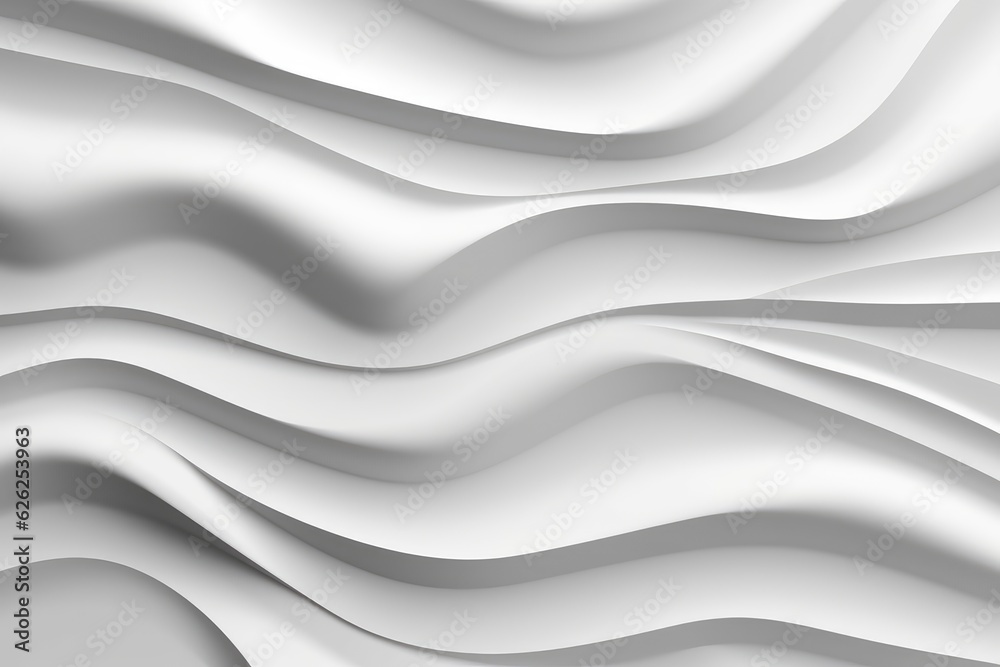 White wavy material background White wavy material background