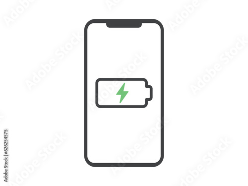 充電中のスマホのアイコン