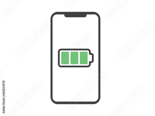 スマホの充電残量のアイコン
