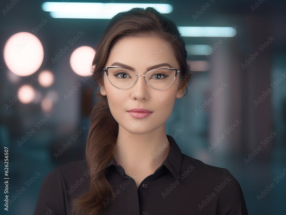 Confident businesswoman smiling at the camera Confident businesswoman smiling at the camera