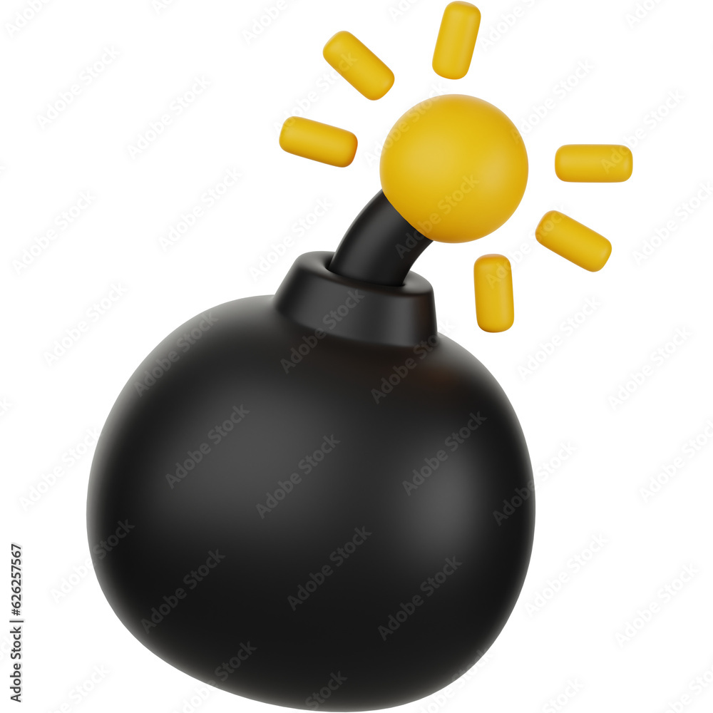 Obraz premium Explosive 3D Icon