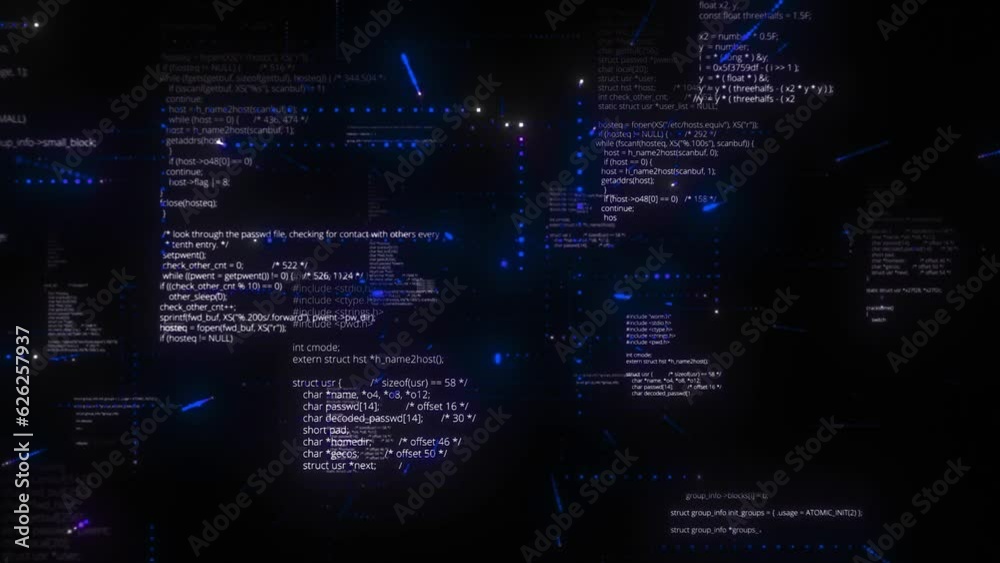 Computer hacker blue code strings drag and drop overlay or background