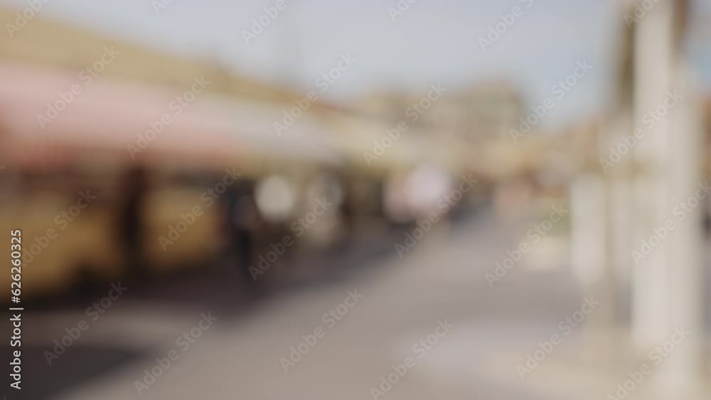 Blurred background of Nice old town Market Blurred background of Nice old town Market