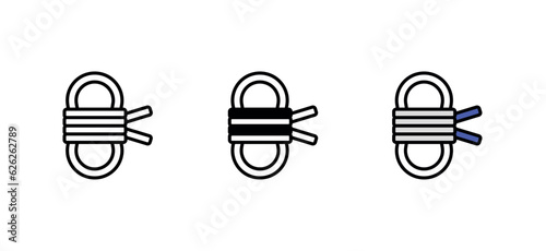 Roap icon design with white background stock illustration