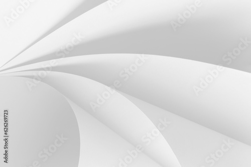 3d Abstract paper curved background design