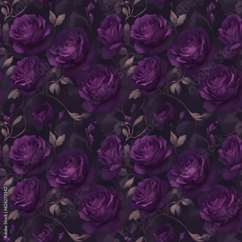bouquet of roses on black