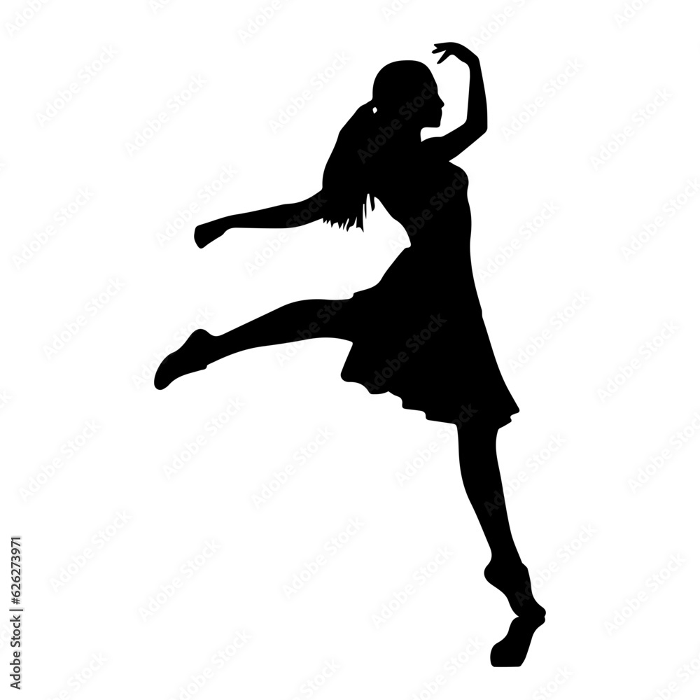 dancer silhouette illustration 