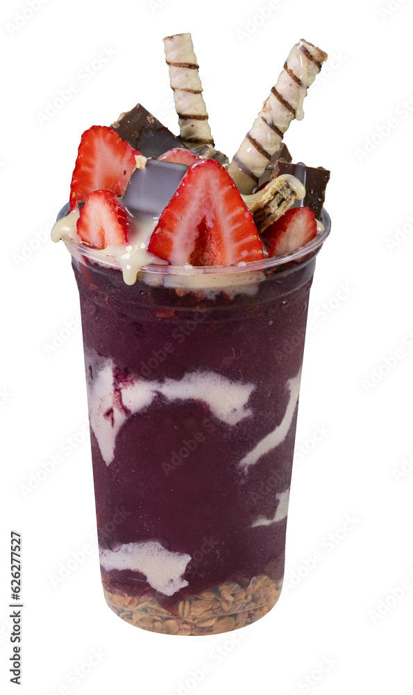Photography Poster Brazilian frozen açaí in a plastic cup | Wall