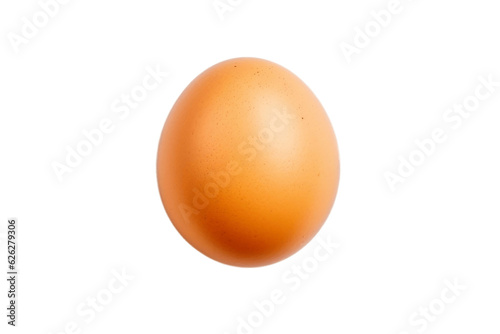 Isolated Fried Egg Top View on transparent Background - Healthy Breakfast Generative AI