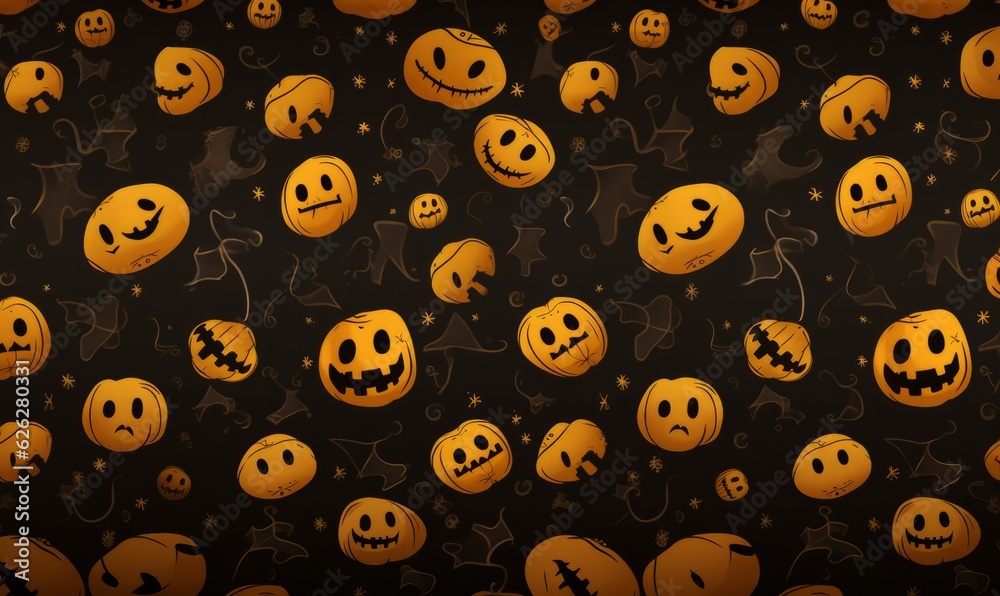 Fototapeta premium Halloween pattern seamless background