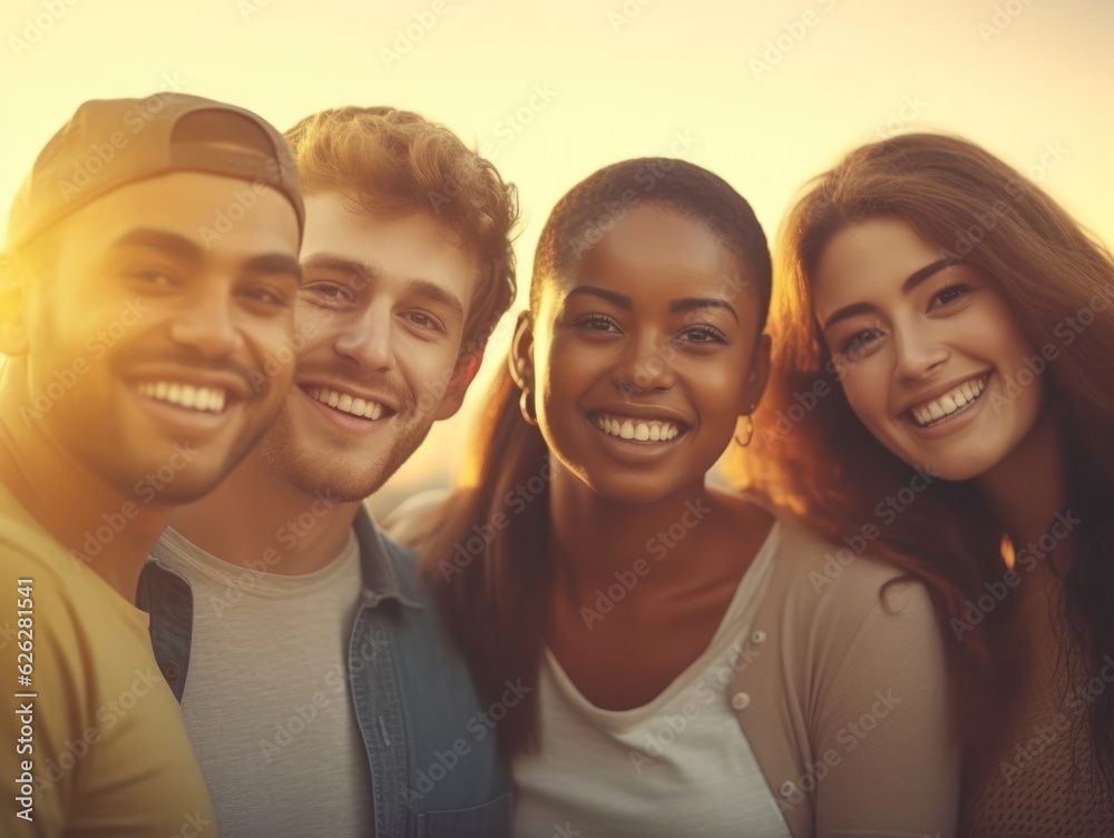Friendship Day. Happy friends is smilling Friendship Day. Happy friends is smilling