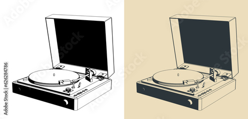 Turntable vinyl player